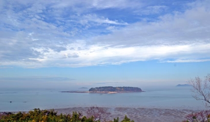 모항갯벌해수욕장에서 변산 앞바다를 즐기다,전라북도 부안군