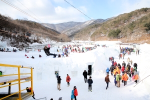 ‘청양 알프스’로의 여행, 칠갑산얼음분수축제,충청남도 청양군